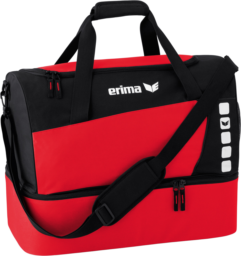 Erima Club 5 Line Sporttasche mit Bodenfach rot